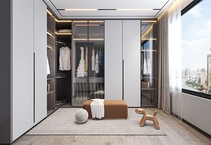 Modern Cloakroom 3d model