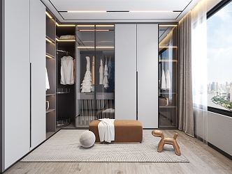 Modern Cloakroom 3d model