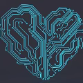 Industrial Equipment With Tech Inspired Circuit Board Texture And Mechanical Patterns
