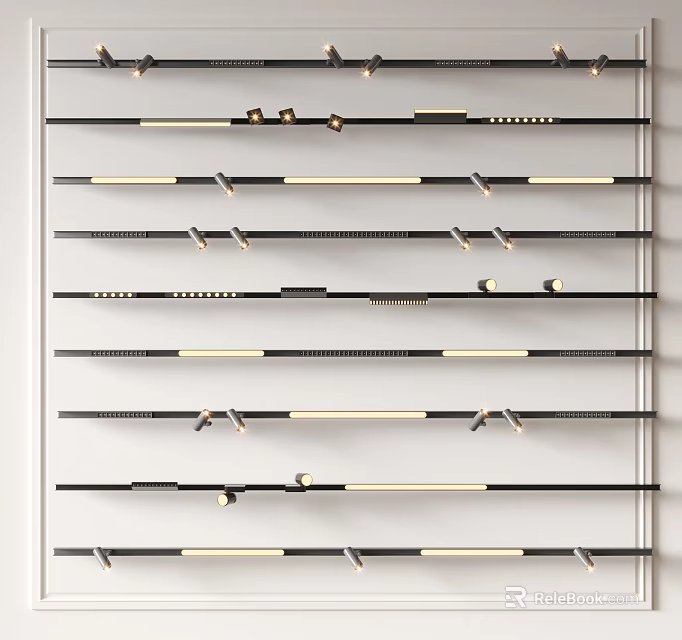 Modern Downlights And Spotlights With Stylish Designs For Home Lighting 3d model 