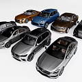 Collection of Various Colored Cars With Different Models Including Sedans And SUVs