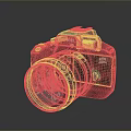 DSLR Camera Card Machine Digital Camera Digital Camera Photographic Equipment 3d model