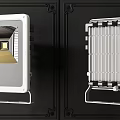 Modern Decorative LED Lights With Square Aluminum Heat Sink And Wall Mounted Design