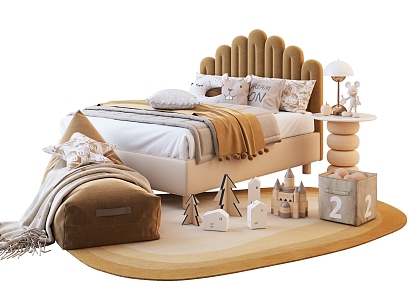 Modern Children's Bed 3d model