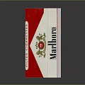 Marlboro Filter Cigarette Pack With Red White Design And New Generation Taste