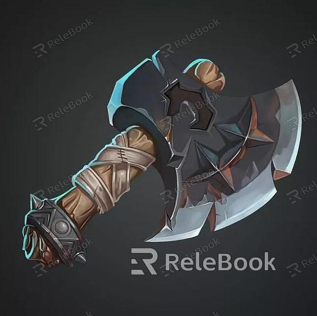 Personal hand-painted axe model