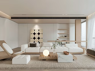 modern living room 3d model