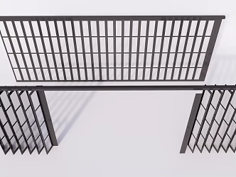 modern folding door 3d model
