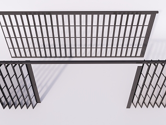 modern folding door 3d model