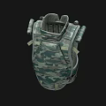 Camouflage Utility Vest With Adjustable Straps And Multiple Pockets For Daily Use