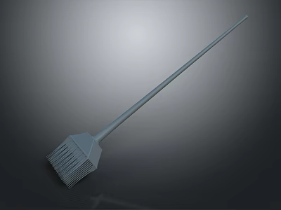 Long Handle Plastic Bristle Brush For Household Cleaning And Daily Use 3d model