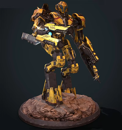 Transformers Bumblebee Gundam Robot Science Fiction Technology Future Autobots 3d model