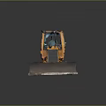 Yellow Tracked Bulldozer With Front Blade And Enclosed Cab Construction Vehicle