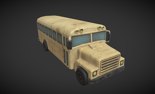 modern bus 3d model