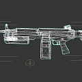 High Tech Modern Assault Rifle With Black Yellow Accents And Tactical Design
