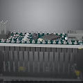 High Quality Electronic Circuit Board Featuring White Components Connector And Metal Pins