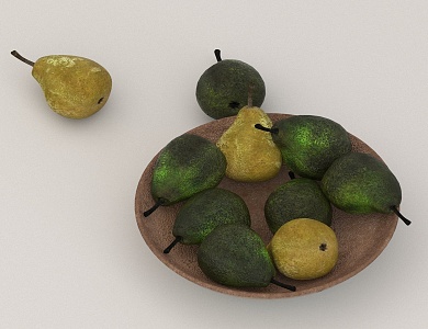 fruit plate 3d model