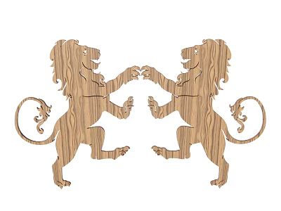 Wooden Lion 3d model Wooden Lion 3d model