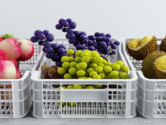 Modern Storage Basket Fresh Fruit Storage Basket 3d model