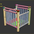 Natural Bamboo Baby Crib With Sturdy Railings And Safe Simple Design