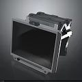 Portable Industrial Display Device With Gray Casing And Protective Screen Panel