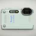 Olympus Tough Digital Camera With White Body Durable Design And Built In Lens