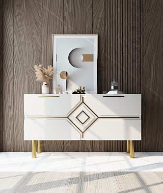 Light Luxury Sideboard 3d model