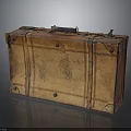 Vintage Leather Suitcase With Classic Design And Metal Hardware For Daily Use