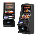 Casino Slot Machines With Colorful Game Displays Double Units Electronic Screens