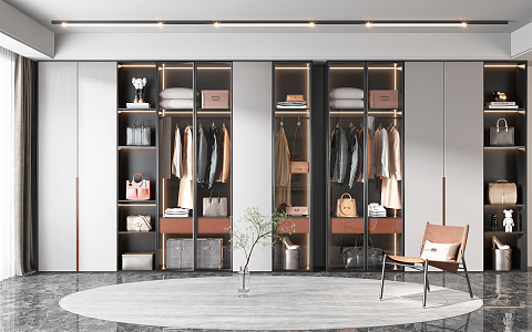 Modern wardrobe 3d model