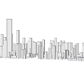 White Urban Architecture 3D Model With Tall Skyscrapers And Diverse Structures