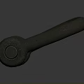 Rusty Metal U Shaped Shackle With Detailed Rough Industrial Surface