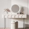Modern Cream Dressing Table Cream Dressing Table 3d model