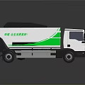 White And Green Sanitation Garbage Truck For Environmental Waste Collection
