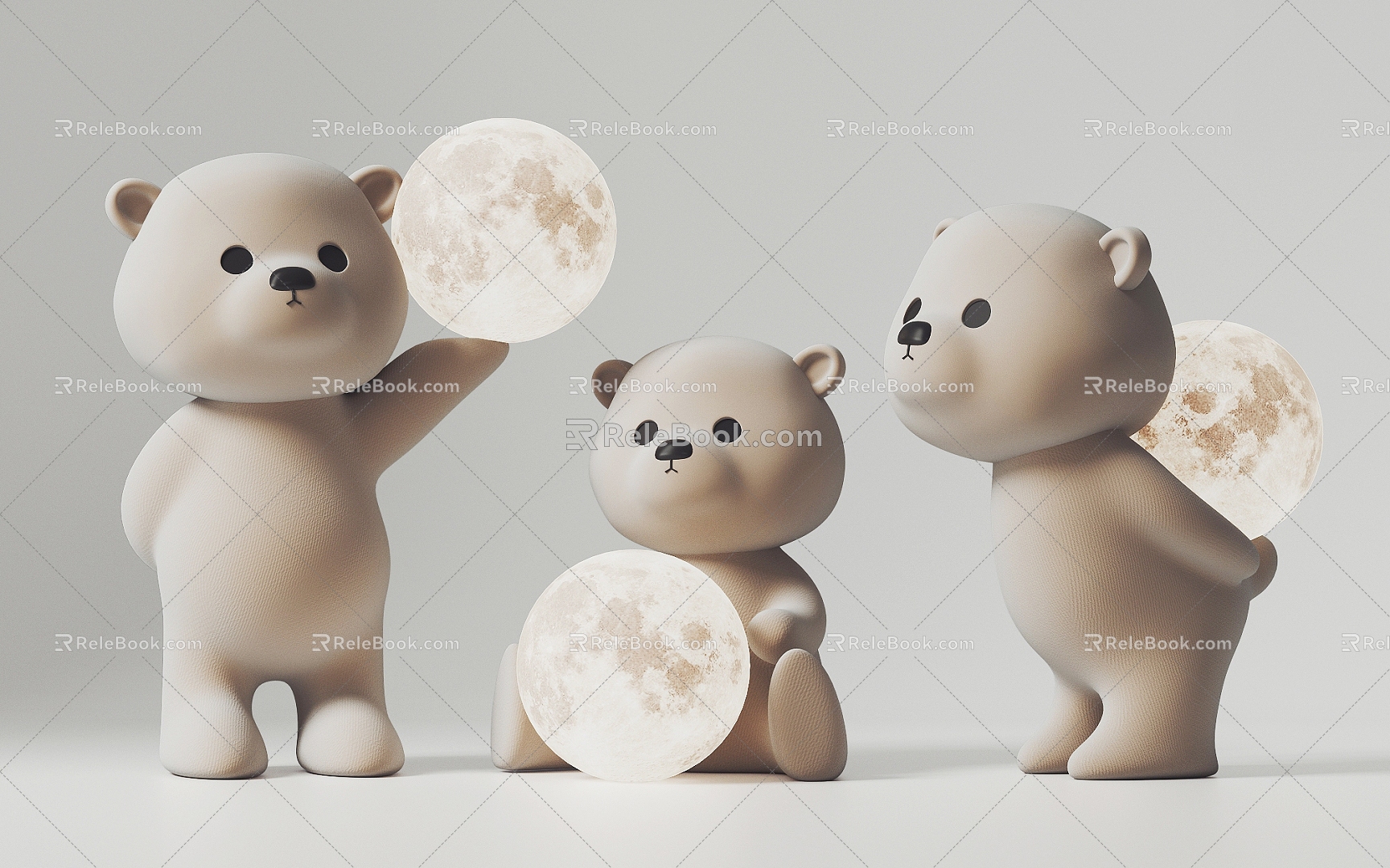 Bear Table Lamp Bear Floor Lamp Bear Ornaments 3d model