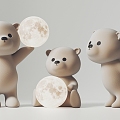 Bear Table Lamp Bear Floor Lamp Bear Ornaments 3d model