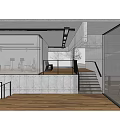 Modern Clubhouse Interior With Piano Tables Chairs Glass Walls And Wooden Flooring