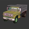 Yellow Dump Truck 3D Rendered Model With Large Wheels And Cargo Bed 3d model