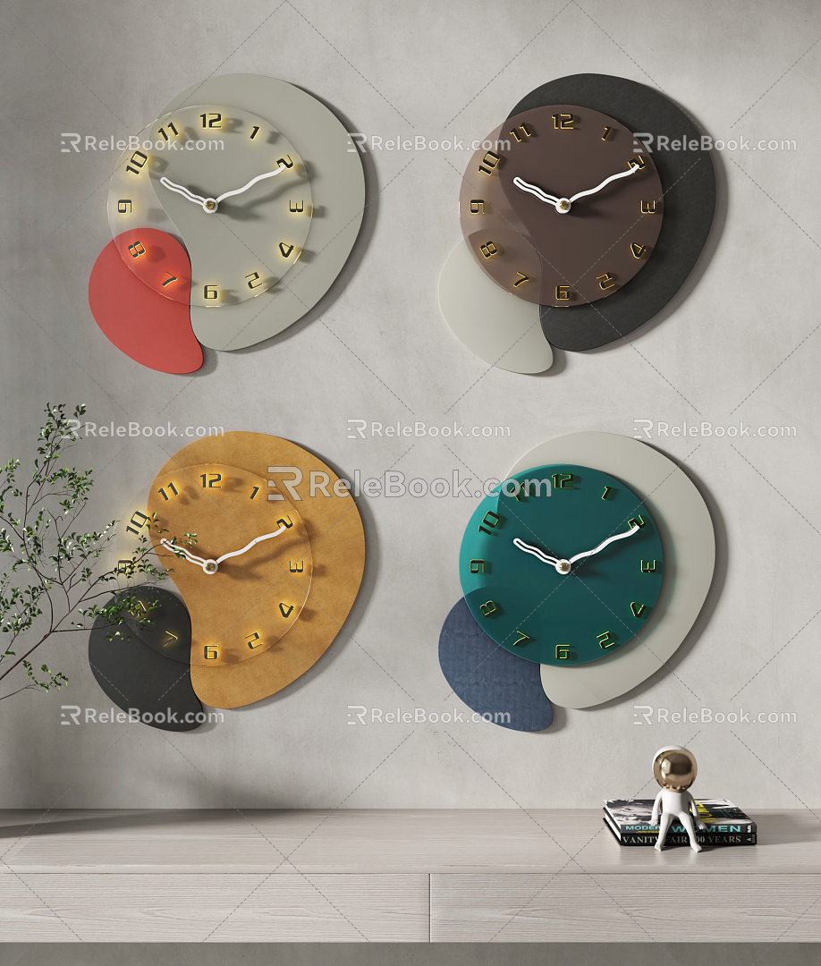 Modern Clock 3d model