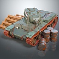 Industrial LOFT Tank World War II Tank World War I Tank Heavy Tank 3d model