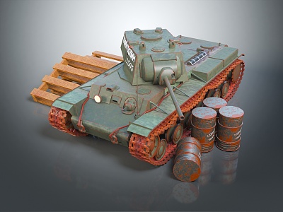 Industrial LOFT Tank World War II Tank World War I Tank Heavy Tank 3d model