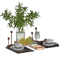 Modern Tableware Ornaments 3d model
