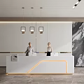 Modern Front Desk Company Front Desk 3d model