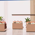 modern container shelf 3d model