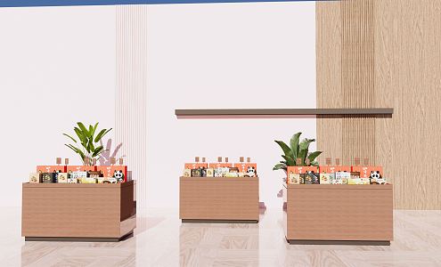 modern container shelf 3d model