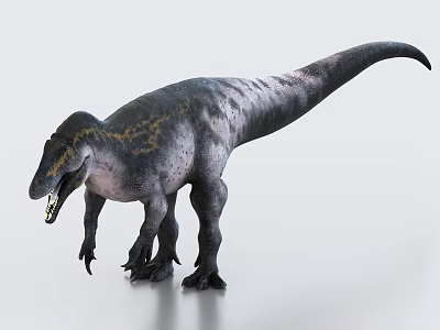 Realistic Dinosaur Model With Detailed Skin And Posture 3d model