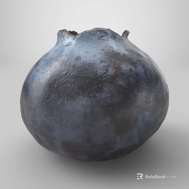 Deep Blue Blueberry 3D Model With Detailed Surface Texture And Realistic Appearance 3d model 