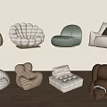 Modern Lazy Sofa 3d model