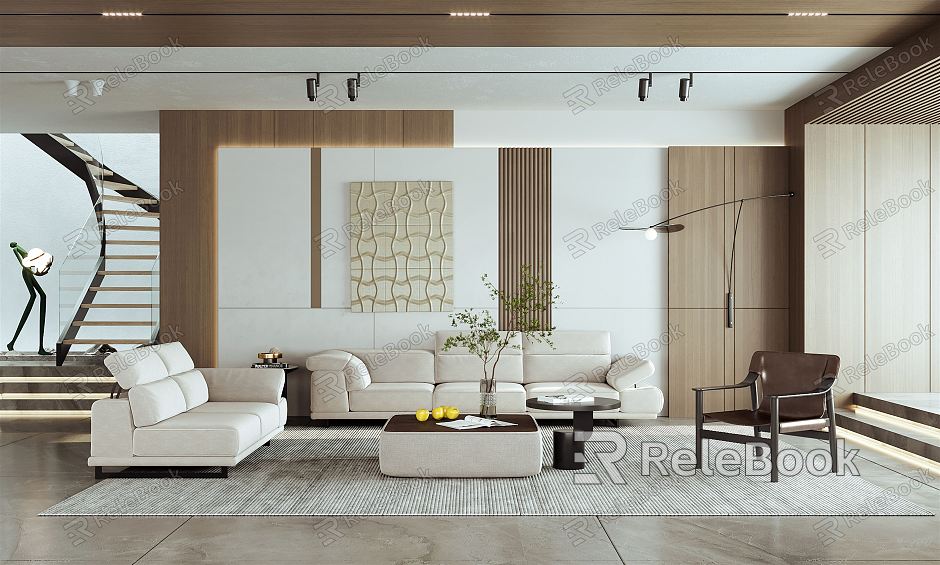 modern living room model