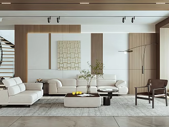 modern living room 3d model